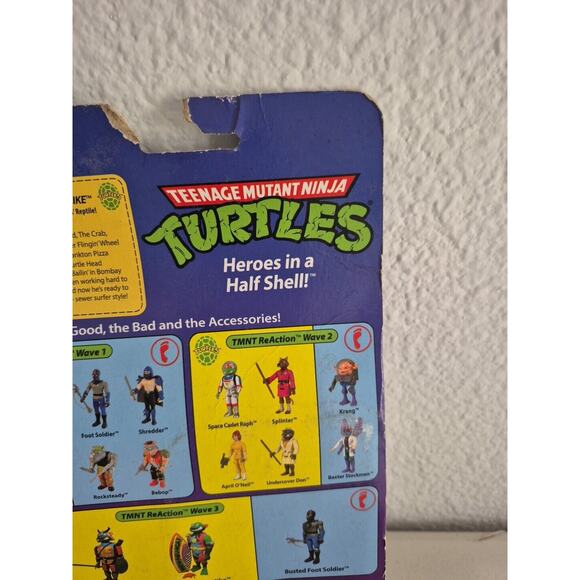 TMNT Sewer Surfer Mike Wave 3 Super 7 Michaelangelo Reaction Action Figure - Picture 7 of 15